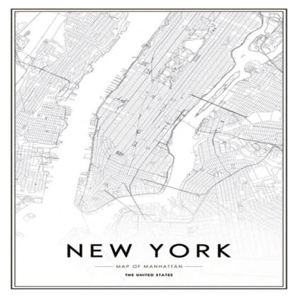 [MINIMALIST] ny map