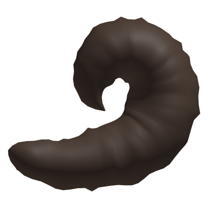 ʚ ︵woof ! adorable fluffy puppy tail in dark brown Roblox item