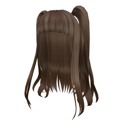 Lovely y2k Double Ponytail Hair - Brown Roblox item