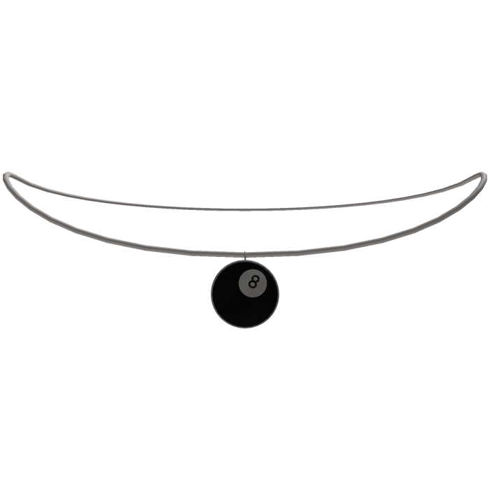 Luck 8 Ball Necklace - Silver [1.0]