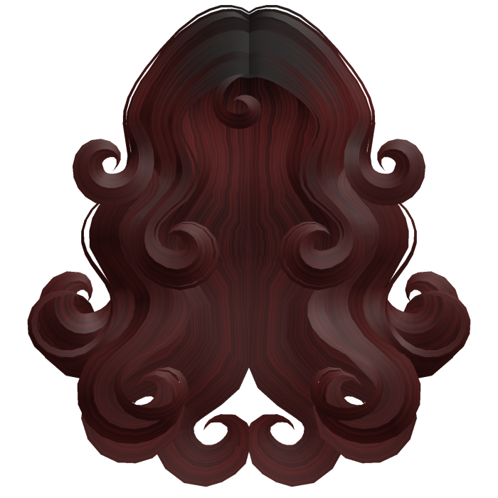 Mermaid Siren Swirls Dark Red