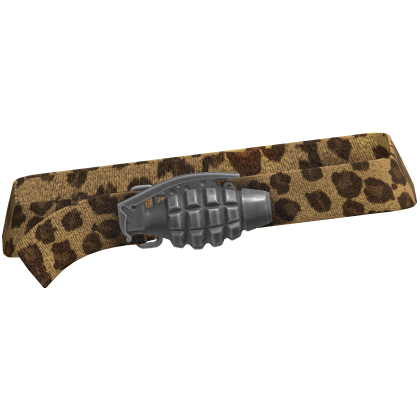 Y2k Grunge Grenade Belt Leopard 3.0