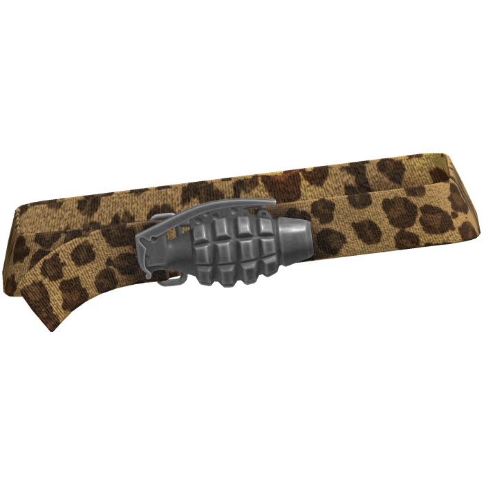 Y2k Grunge Grenade Belt Leopard 3.0