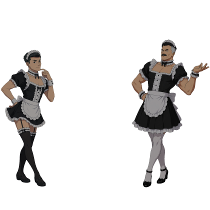 Invincible and Omni Man Maid Cutout Roblox item
