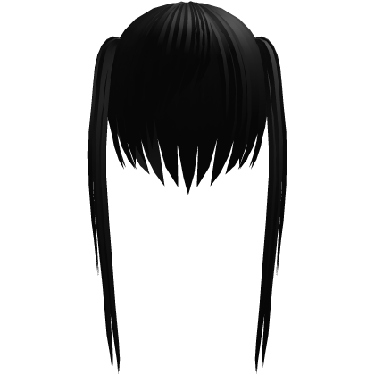 🝦ᆺᴗ, kawaii #fantasy twintails hair ҂ black Roblox item