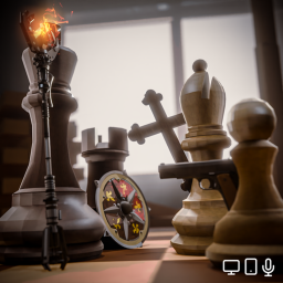 Chess with guns icon