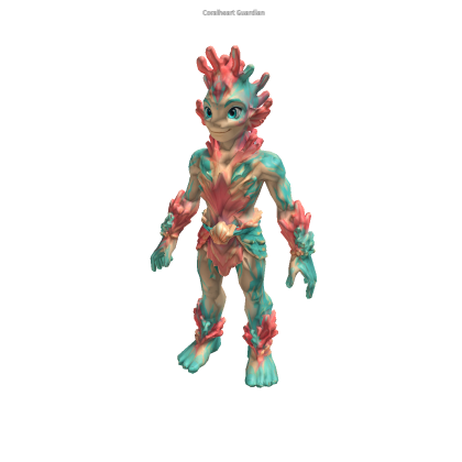 Coralheart Guardian R15+ Rigged Animated By Zelgra