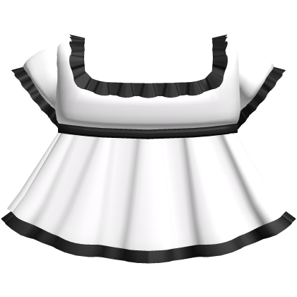 ꒰ ♡ cute dollesy ruffled dress in white&black ♡ ꒱ 