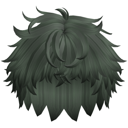Messy Anime Short Wolfcut (Dark Green)