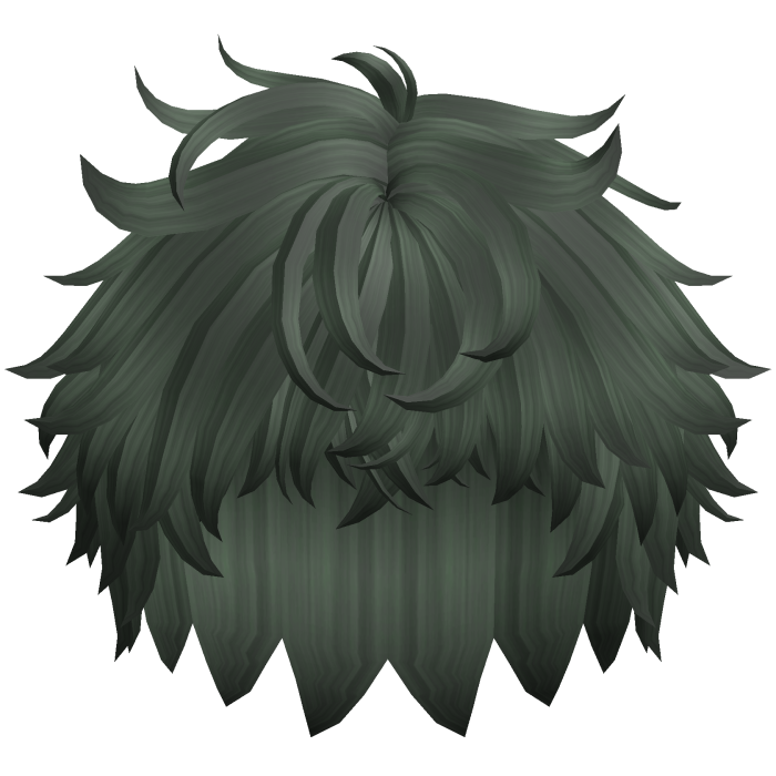 Messy Anime Short Wolfcut (Dark Green)