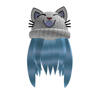 White Cap With Blue Hair thumbnail