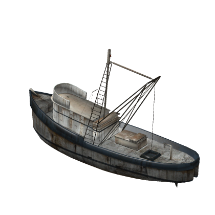 Realistic Rusty Boat (mesh) Relax Chill Cafe