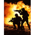 Soldiers in The fire