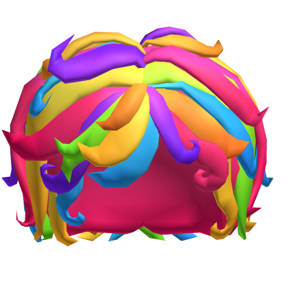 Rainbow Gummy Worm Masc Hair Roblox item