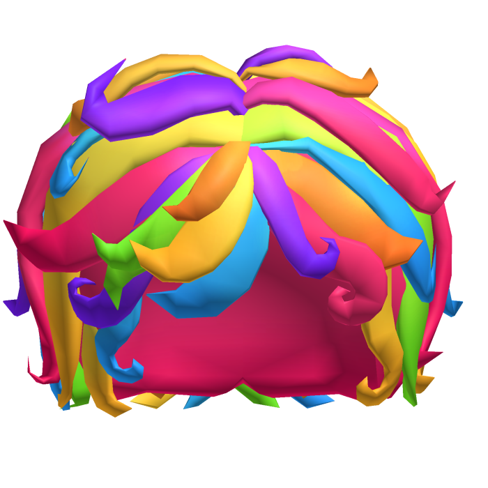 Rainbow Gummy Worm Masc Hair