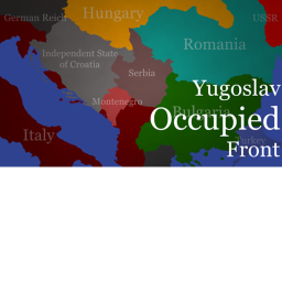 Occupied Yugoslavia map