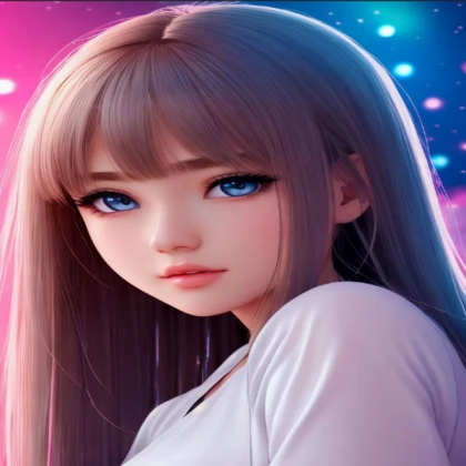 Soft anime portrait