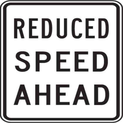Reduced Speed Sign Roblox decal
