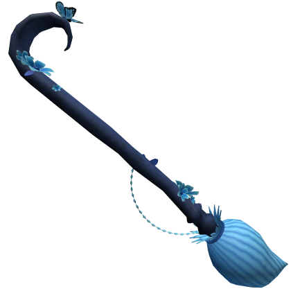 Flowerwood Fanatsy Witch Broom in Blue Back - MM2 Roblox item