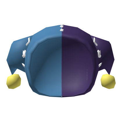 Low Poly Jester Hat Blue & Purple