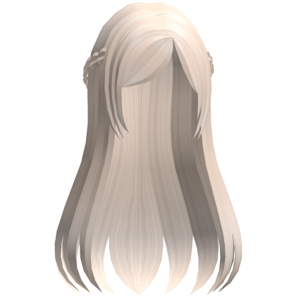 ♡ : long adorable half braid hair in blonde Roblox item