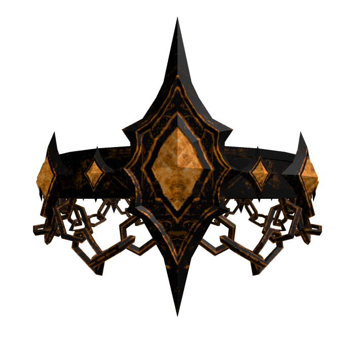 Gold Gothic Abyssal Chained Void Crown