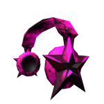 Pink Rust Star Headphones