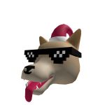Epic Santa Doge Head