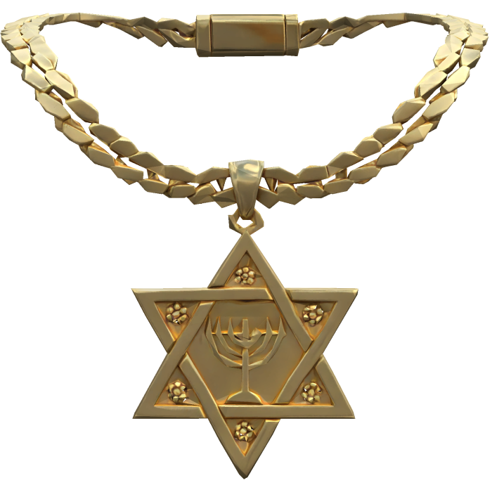 Iced Out Israel Gold Chain Necklace 1.0