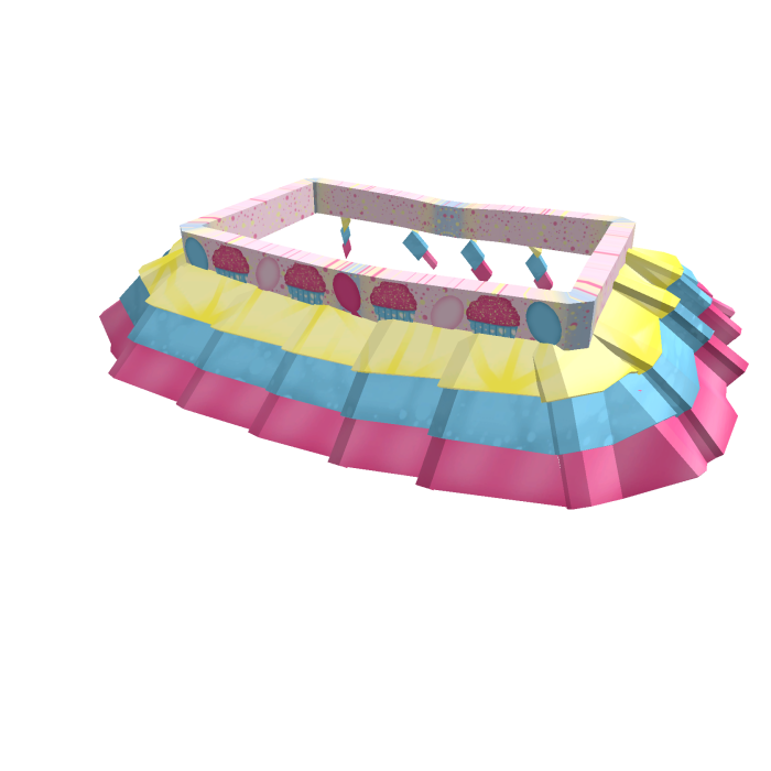 decora pink cupcake party skirt