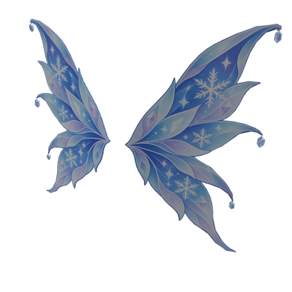 Frosted Snowflake Fairy Wings