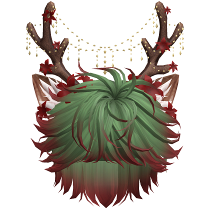 Christmas Messy Hair w/ Antlers