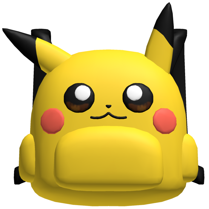 cute kawaii pikachu backpack 1.0