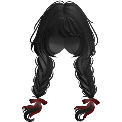 Messy Igari Braids (Black) Roblox item