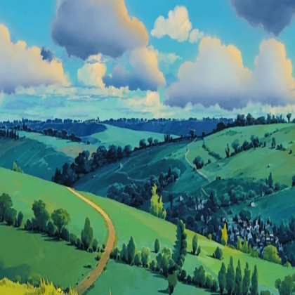 ghibli scenery 1 Roblox decal