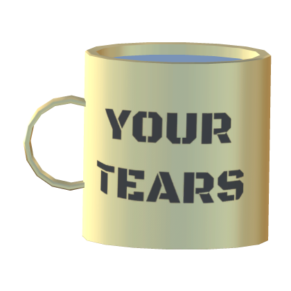 Golden Souvenir Mug: Your Tears