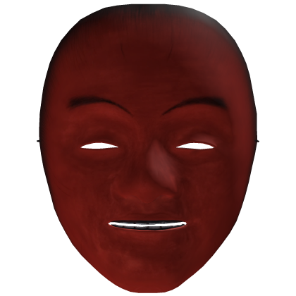 Blood Red Noh Mask