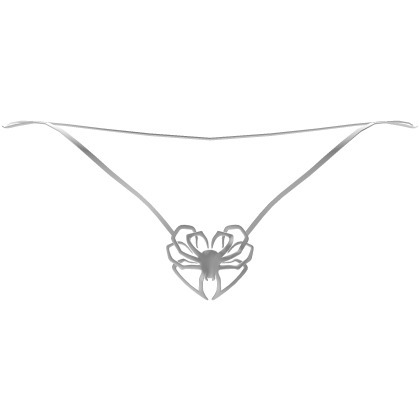 Spooky Cute White Spider Heart Necklace 1.0 Roblox item