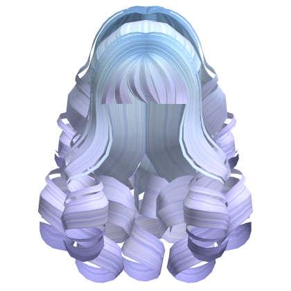 Fluffy Curly Pearl Ponytail Mermaid Ombre