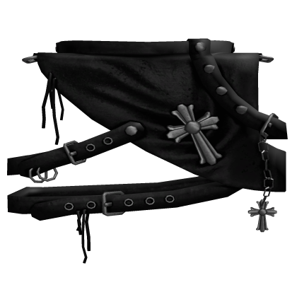 Emo Leather Gothic Cross Harness