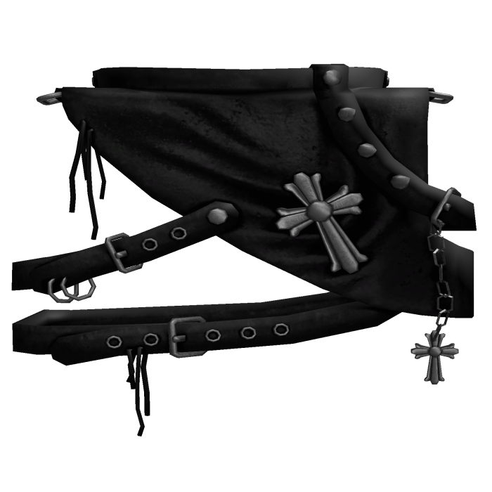 Emo Leather Gothic Cross Harness