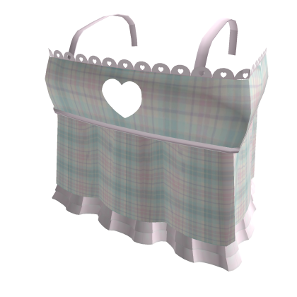 ⋆˚｡⎮Plaid Teal & Pink Ruffle Top Roblox item