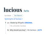 Lucious Acts