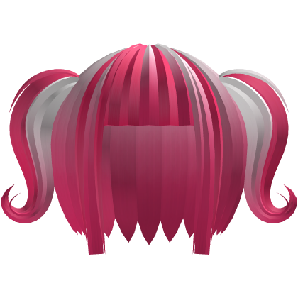 🩷⭑ Spectral Gothic Pigtails || Pink White Ombre