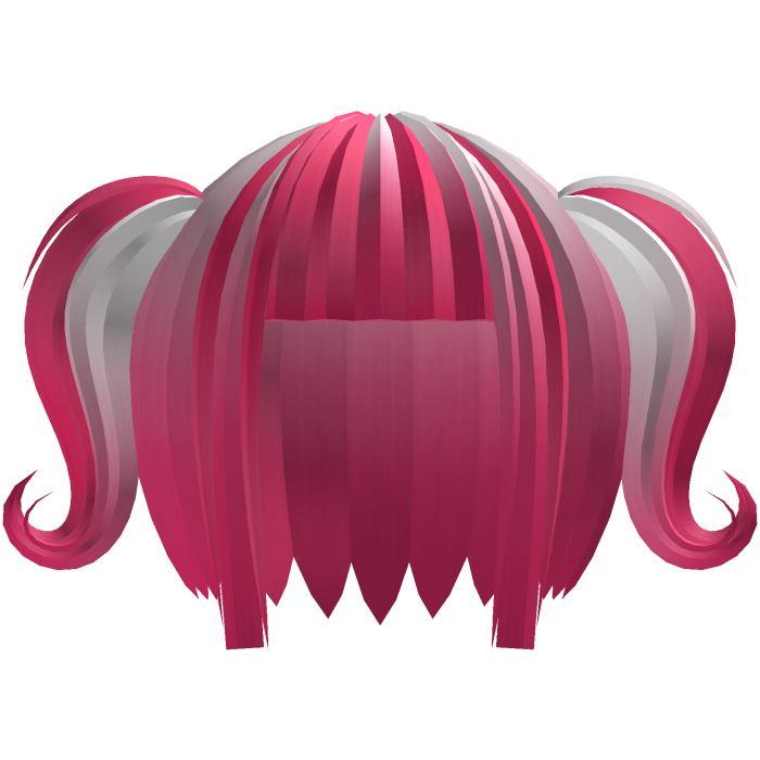 🩷⭑ Spectral Gothic Pigtails || Pink White Ombre