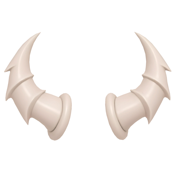 Curved horns
