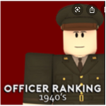 United States Officer Ranking System 1940's...