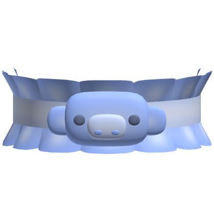 . ‿ ♡ blue adorable hippo choker