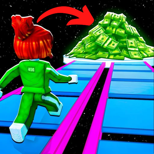 Cross Glass Bridge, Get Rich! official Roblox game thumbnail