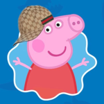 peppa pig eats pepper